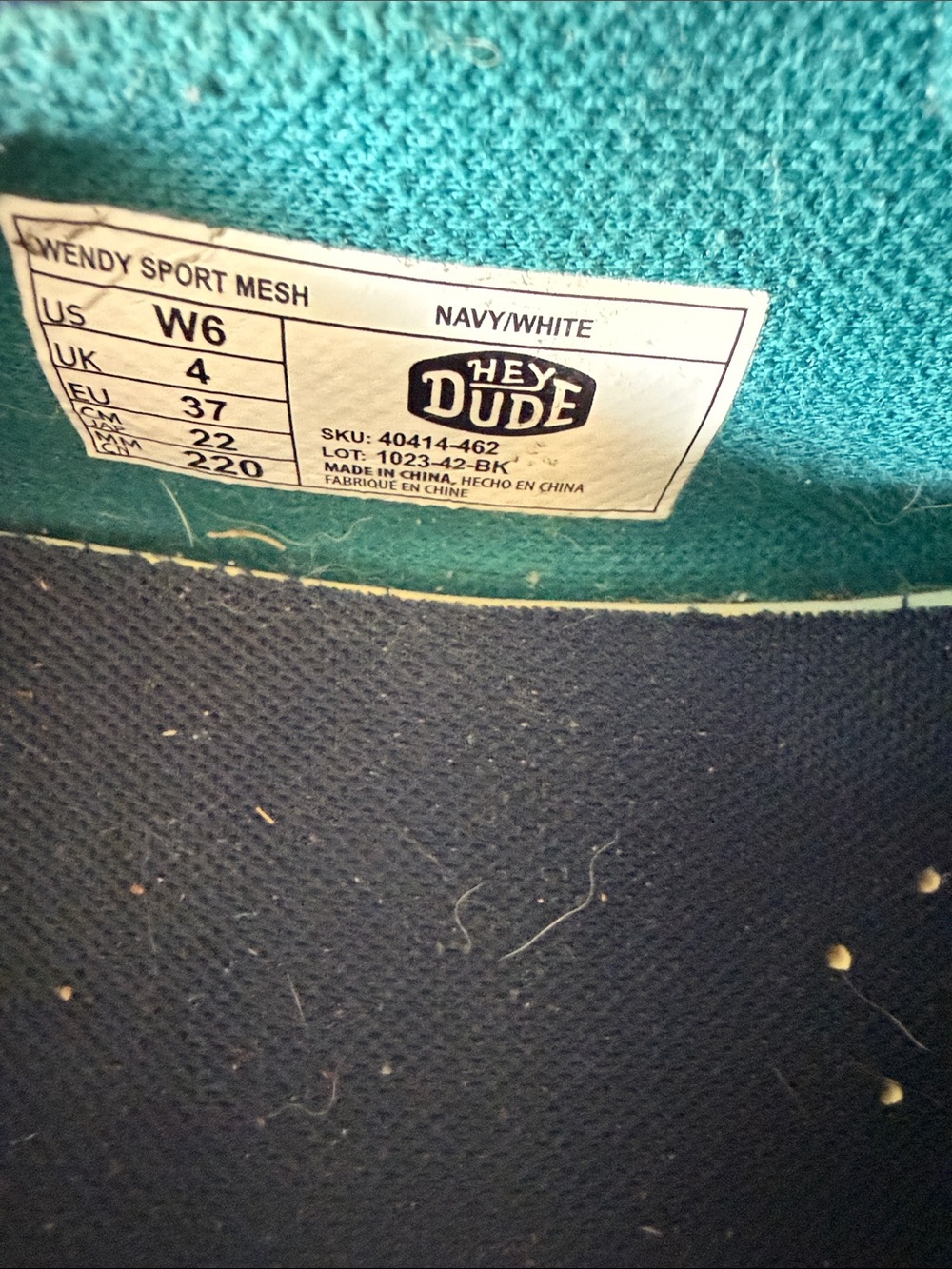 Hey Dude Women's Slip-On Sneakers in Navy Blue - Picture 2 of 4